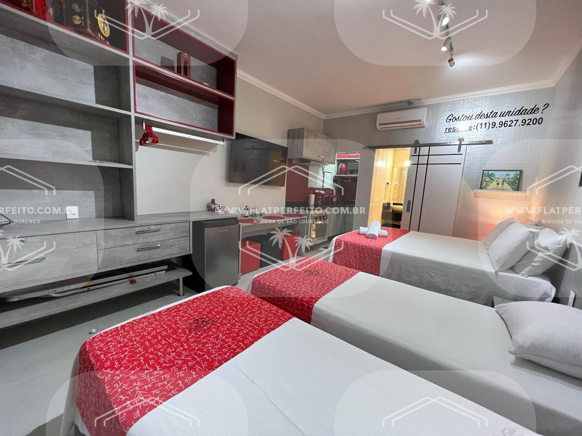 Flat Perfeito - Flat Amarilis Riviera São Lourenço Wifi Exclusivo Casa de Férias *